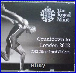 2009 2012 Countdown to LONDON Olympics SILVER Proof (4 Coin) Set Box & COA