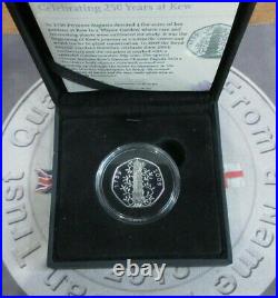2009 Kew Gardens Silver Proof 50p Coin From Royal Mint Boxed With COA