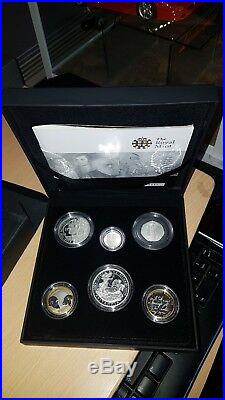 2009 Royal Mint Kew Gardens Family Silver 6 Coin Proof Box Set Certificate 0431