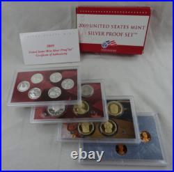 2009-S United States Mint Silver Proof Set with COA & Box 18 Coins 90%