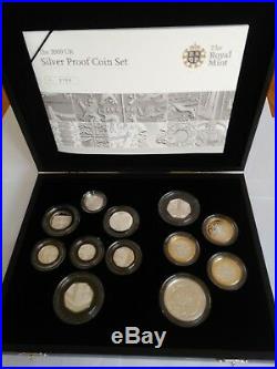 2009 Silver Proof Coin Set Kew Gardens 50p BOX COA 2159 Royal Mint Very rare