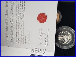 2009 Silver Proof Coin Set Kew Gardens 50p BOX COA Royal Mint no 3117