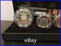 2009 Silver Proof Piedfort 4 Coin Set Kew Gardens 50p Box COA
