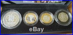 2009 Silver Proof Piedfort 4 Coin Set Kew Gardens 50p Box COA(Early set No 0008)