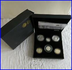 2009 UK FAMILY SILVER PROOF 6 COIN SET WITH KEW 50 PENCE boxed/coa/outer