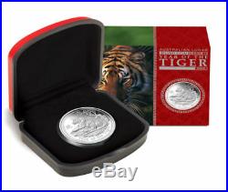 2010 $1 Perth mint 1oz Proof Lunar Series II Silver Tiger 1oz Coin Box & COA