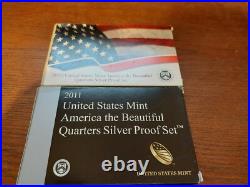 2010 2018 Lot of ATB Silver Proof Quarters 45 coins Box & COA