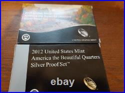 2010 2018 Lot of ATB Silver Proof Quarters 45 coins Box & COA