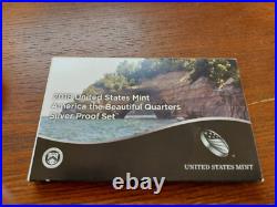 2010 2018 Lot of ATB Silver Proof Quarters 45 coins Box & COA