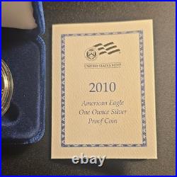 2010 American Eagle $1 Silver Proof Coin West Point One Ounce with Box & COA
