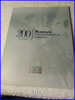 2010 Mexico Bicentennial Independence Silver proof coin set (2), box and COA