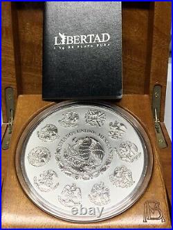 2010 Mexico Libertad 1 kilo. 999 Silver Coin WithCOA Original Box Proof Like