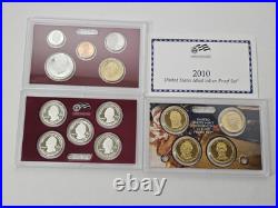 2010 Mint Silver Proof Set With Box And Coa