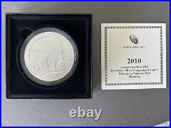 2010-NP2 Yellowstone NP 5 oz Silver Uncirculated America the Beautiful Boxed