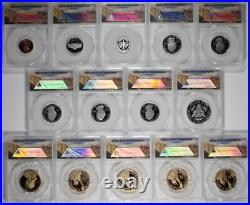2010 S ANACS PR70 DCAM 14 Coin Silver Proof Set First Strike Series with Box 2010 S ANACS PR70 DCAM 14 Coin Silver Proof Set First Strike Series with Box