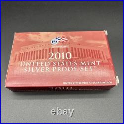 2010-S US Mint Silver Proof Set with COA & Box 14 Coins 90%