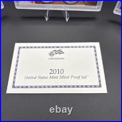 2010-S US Mint Silver Proof Set with COA & Box 14 Coins 90%