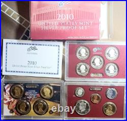 2010-S United States US Mint Silver Proof Set 14 Coin with Box/COA