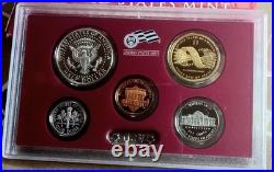 2010-S United States US Mint Silver Proof Set 14 Coin with Box/COA