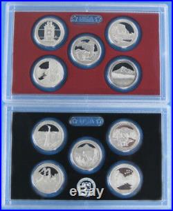 2010 thru 2017 2018 and 2019 Silver Proof America the Beautiful 50 coin Box Set