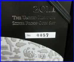 2011 14 Coin UK Silver Proof Year Set From the Royal Mint Boxed With COA No 0057