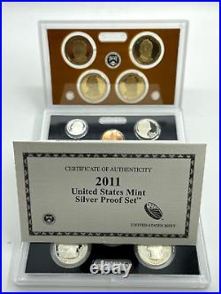 2011-2018 U. S. Silver Proof Sets 8 Sets WithBox and COA