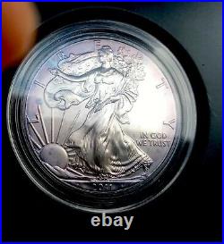 2011 American Silver Eagle 25th Anniversary 5 Coin Set Box/COA, P Reverse Proof