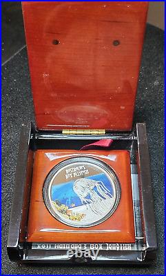 2011 Australian Box Jellyfish 1 oz Silver Color Proof Coin Deadly & Dangerous