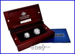2011 Fine Silver Proof Australian Two Coin Set 1c 2c Bullion Box + Coa RRP £149