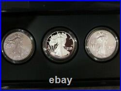 2011 P Reverse Proof Silver Eagle 5 Coin 25th Anniversary Set Box/coa S W #01