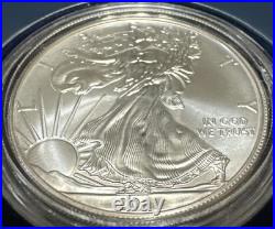 2011 P Reverse Proof Silver Eagle 5 Coin 25th Anniversary Set W Box/coa S W