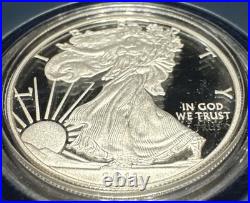 2011 P Reverse Proof Silver Eagle 5 Coin 25th Anniversary Set W Box/coa S W