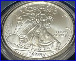 2011 P Reverse Proof Silver Eagle 5 Coin 25th Anniversary Set W Box/coa S W