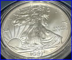 2011 P Reverse Proof Silver Eagle 5 Coin 25th Anniversary Set W Box/coa S W