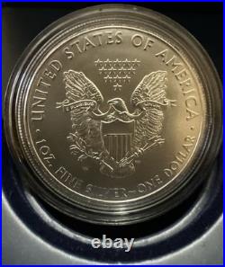 2011 P Reverse Proof Silver Eagle 5 Coin 25th Anniversary Set W Box/coa S W