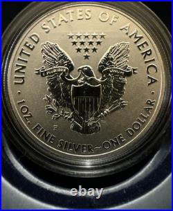 2011 P Reverse Proof Silver Eagle 5 Coin 25th Anniversary Set W Box/coa S W