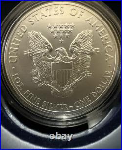 2011 P Reverse Proof Silver Eagle 5 Coin 25th Anniversary Set W Box/coa S W