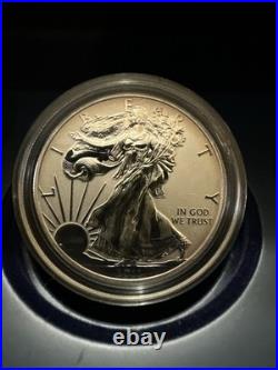 2011 P Reverse Proof Silver Eagle 5 Coin 25th Anniversary Set W Box/coa S W