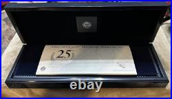 2011 P Reverse Proof Silver Eagle 5 Coin 25th Anniversary Set W Box/coa S W