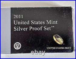 2011 S United States Mint Silver Proof Set 14 Coin Set with Box & COA