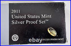 2011 S United States Mint Silver Proof Set 14 Coin Set with Box & COA
