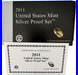 2011 S United States Mint Silver Proof Set With Box & COA