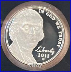 2011 S United States Mint Silver Proof Set With Box & COA