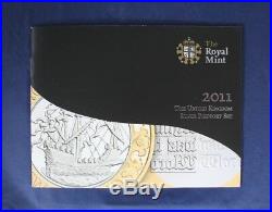 2011 Silver Piedfort Proof 6 coin Set in Case with COA & Outer Box (L4/39)