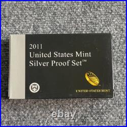 2011 United States Mint Silver Proof Set 14 Coins 90% Silver Box & COA S Mint
