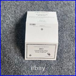 2011 United States Mint Silver Proof Set 14 Coins 90% Silver Box & COA S Mint