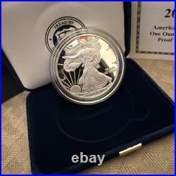 2011-W Proof $1 American Silver Eagle Box, OGP & COA