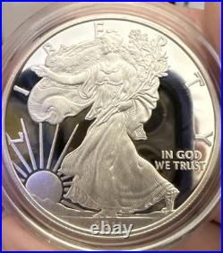 2011-W Proof $1 American Silver Eagle Box, OGP & COA
