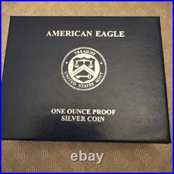2011-W Proof $1 American Silver Eagle Box, OGP & COA