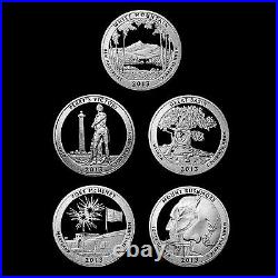 2012 + 2013 S America the Beautiful National Parks Silver Mint Proof Set